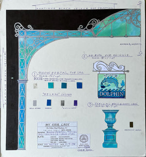 MY FAIR LADY - Show Portal  Hand painted color elevation by Todd Potter