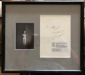 Marlene Dietrich Photo - Gelatin Silver Print by Neil Barr- Autographed by Photographer