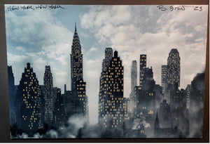 NEW YORK, NEW YORK - "Midtown" Back Drop No. 2 Sketch by Beowulf Boritt