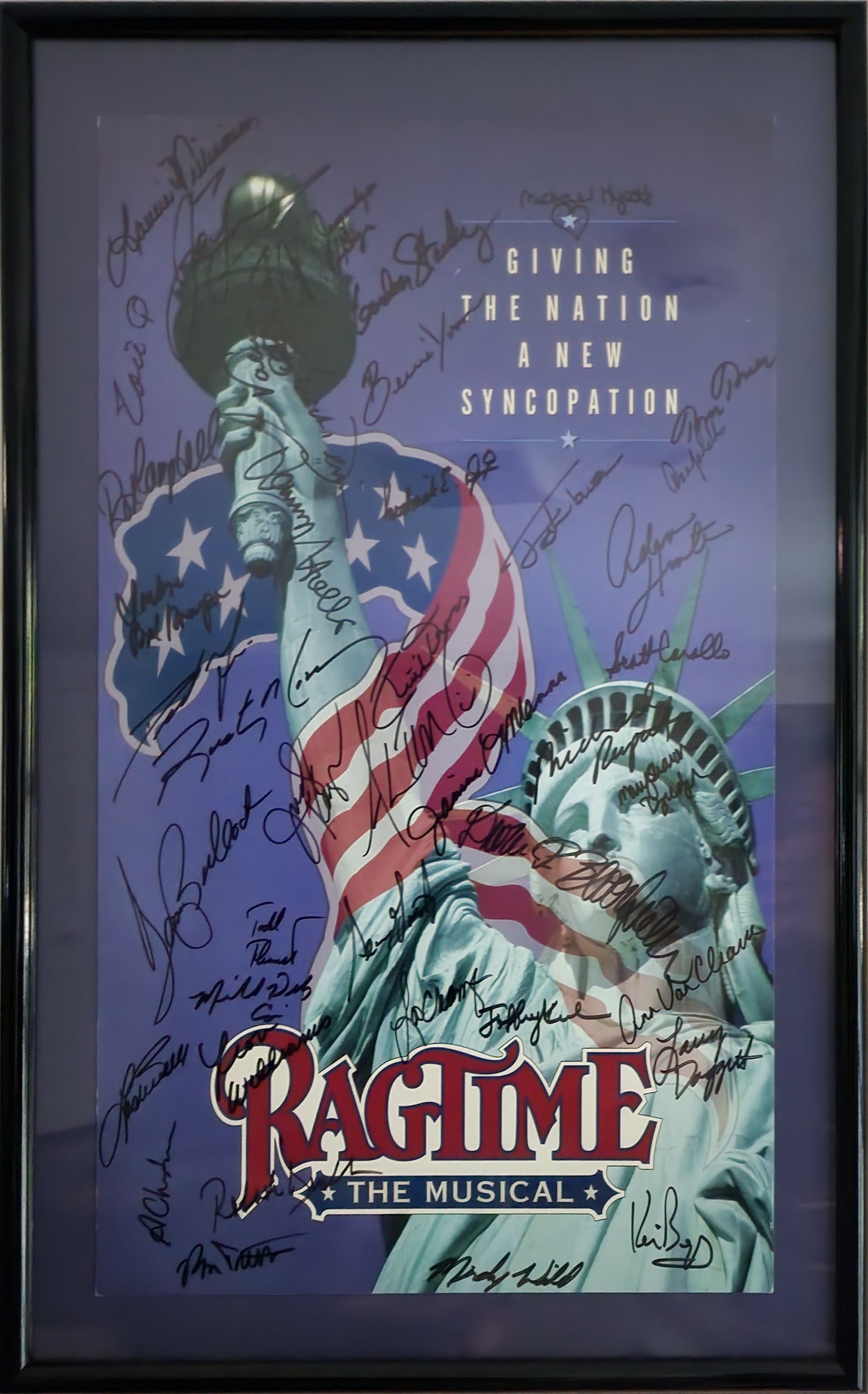Signed Poster - Ragtime The Musical - Autographed by Broadway cast