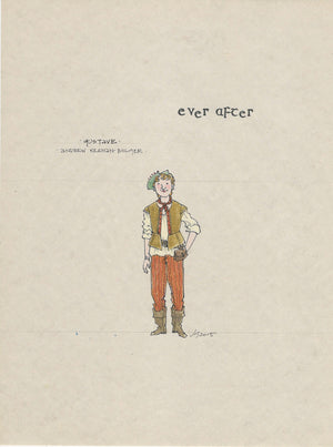 EVER AFTER - Andrew Keenan Bolger as 'Gustave' Original sketch by Jess Goldstein