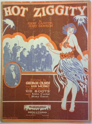 "Hot Ziggity" Vintage Sheet Music From"Kid Boots