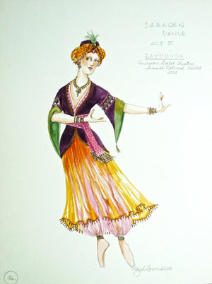 Raymonda - Costume Design For Saracen Dance By Zack Brown