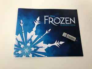"Frozen" Show Booklet & USB Drive with the Original Broadway Cast Recording