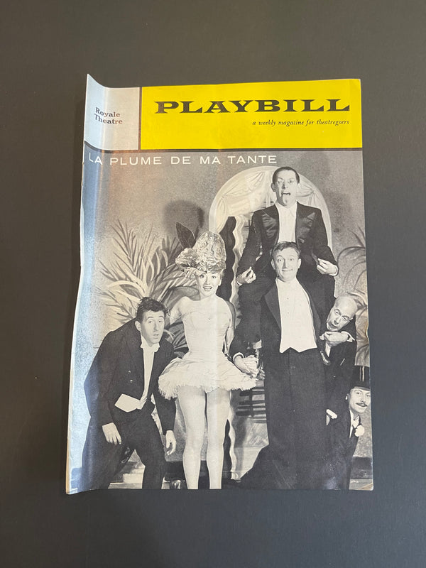 "La Plume de Ma Tante" Original Broadway Production Playbill Broadway