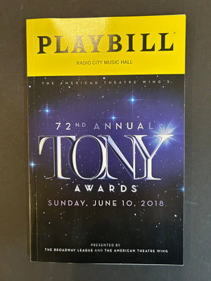 2018 Tony Awards Playbill