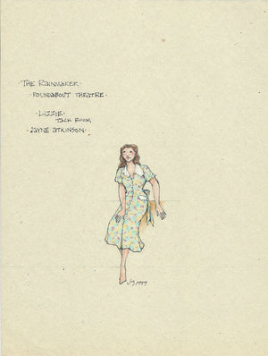THE RAINMAKER - Jayne Atkinson as 'Lizzie' Tack Room Dress by Jess Goldstein