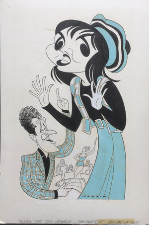 Liza Minnelli "Flora The Red Menace" Caricature By Sam Norkin