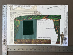 A GENTLEMAN'S GUIDE TO LOVE AND MURDER -Green Curtain Color Elevation by Todd Potter