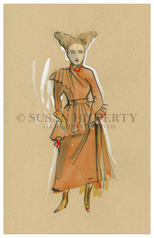 WICKED "Mob Ensemble" Costume Design by Susan Hilferty, signed