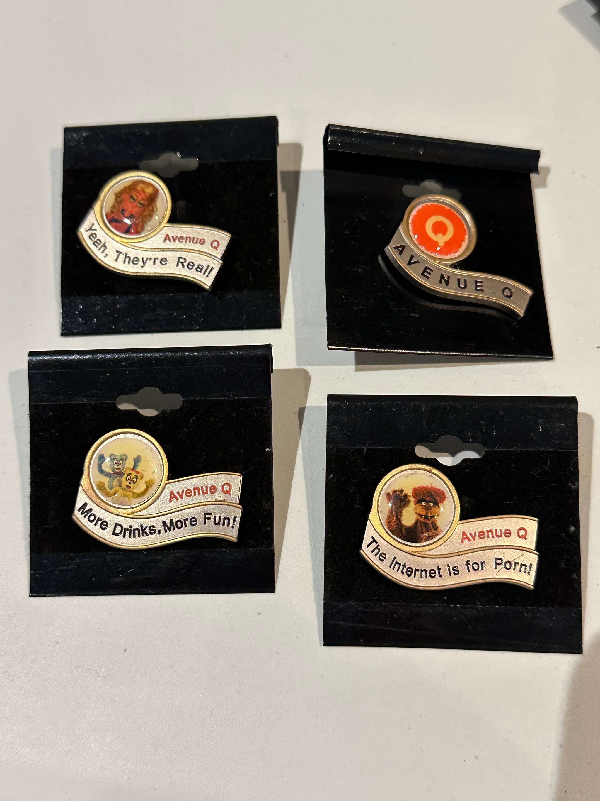 AVENUE Q Set of 4 buttons