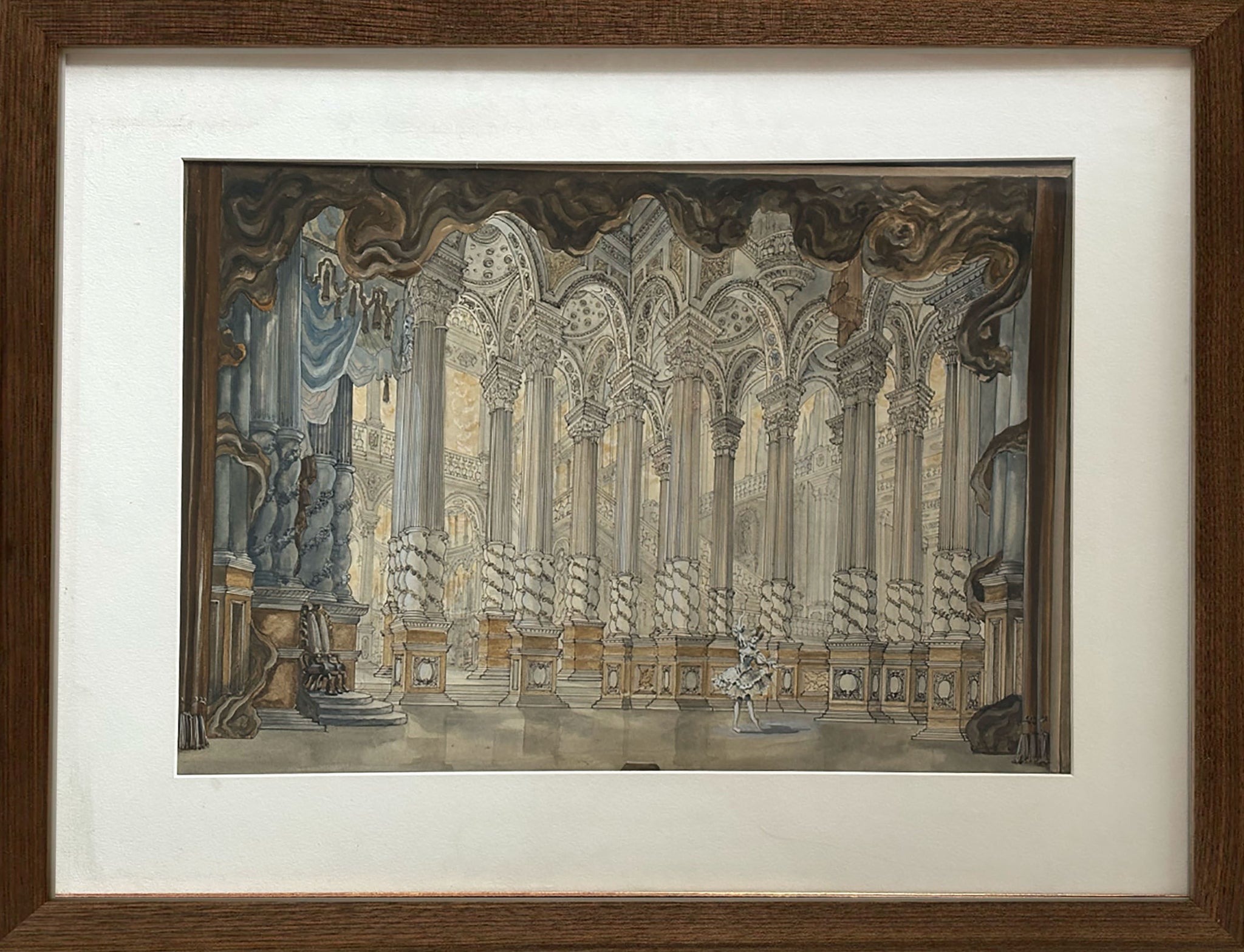 SLEEPING BEAUTY Set Rendering by Lloyd Burlingame (Not Produced, 1959)