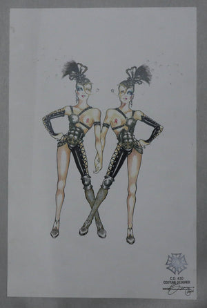 BC/EFA BROADWAY BARES 2001 - Strip Odyssey - Costume Rendering print #9 - Signed by Eduardo Sicangco