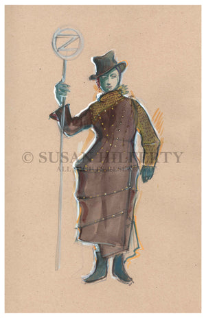 WICKED "Mob Ensemble" Costume Design by Susan Hilferty, signed