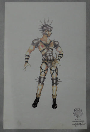 BC/EFA BROADWAY BARES 2001 - Strip Odyssey - Costume Rendering print #11 - Signed by Eduardo Sicangco