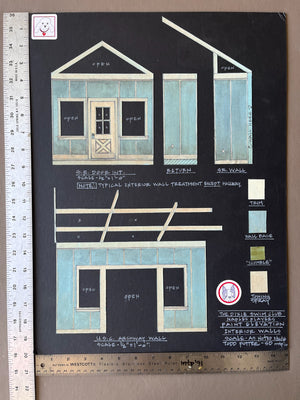 THE DIXIE SWIM CLUB - Exterior Wall Paint Elevation, Naples Players by Todd Potter