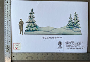 GENTLEMAN'S GUIDE TO LOVE AND MURDER - Snow Wagon Hand Painted Color Elevation by Todd Potter