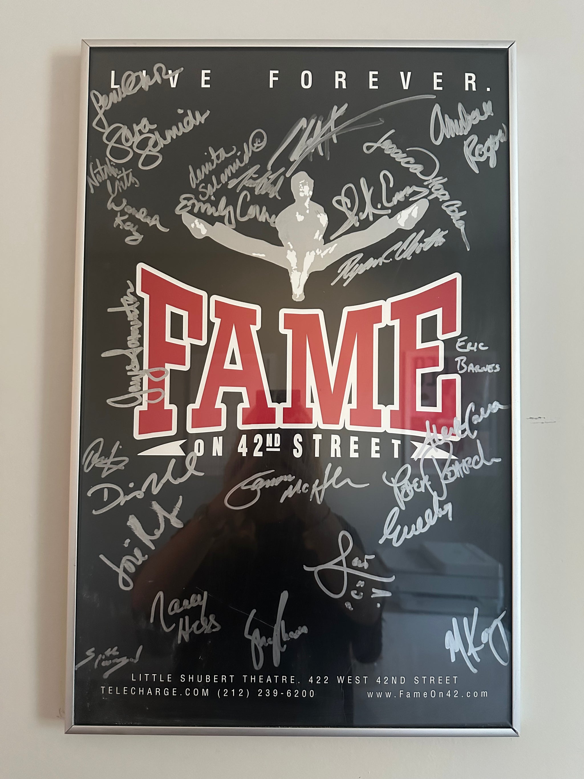 FAME ON 42nd STREET Signed Poster -  Autographed by the cast (2003)