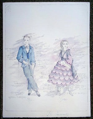THE INNOCENTS Miles and Flora Costume Sketches by Andrew B Marlay