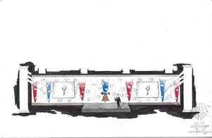 'Patriotic' Stage Elevation by Andrew Greenhut