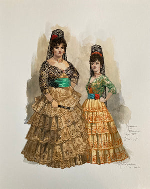 Mercedes and Frasquita Costume Designs for CARMEN, by Robert Perdziola