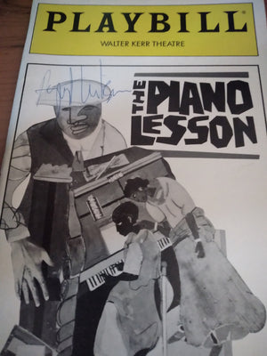 August Wilson Autographed Playbill for THE PIANO LESSON