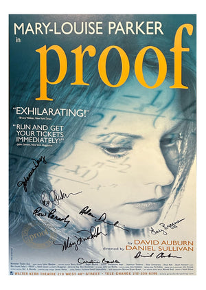 Signed Poster - Original Broadway Production of "Proof"