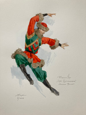 THE NUTCRACKER  - Russian Man  Costume Sketch by Robert Perdziola