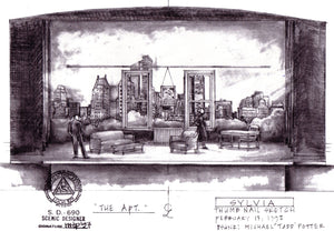 SYLVIA - Original Pencil Sketch "Apartment" by Todd Potter