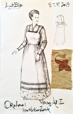 "Oklahoma" Aunt Eller Costume Design By David Murin