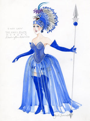 Magic Flute - First Lady Costume Sketch By Zack Brown