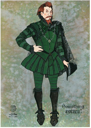 "Something Rotten" - Lord Clapham Costume Sketch, Gregg Barnes