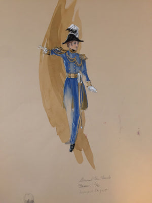 Theoni Aldredge Original "Barnum" Sketch - Gen. Tom Thumb