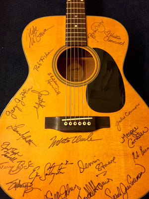 Chenoweth, Bock & Harnick, Kudisch -  Autographed  Guitar