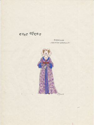EVER AFTER- Christine Ebersole as 'Rodmilla' Original sketch by Jess Goldstein
