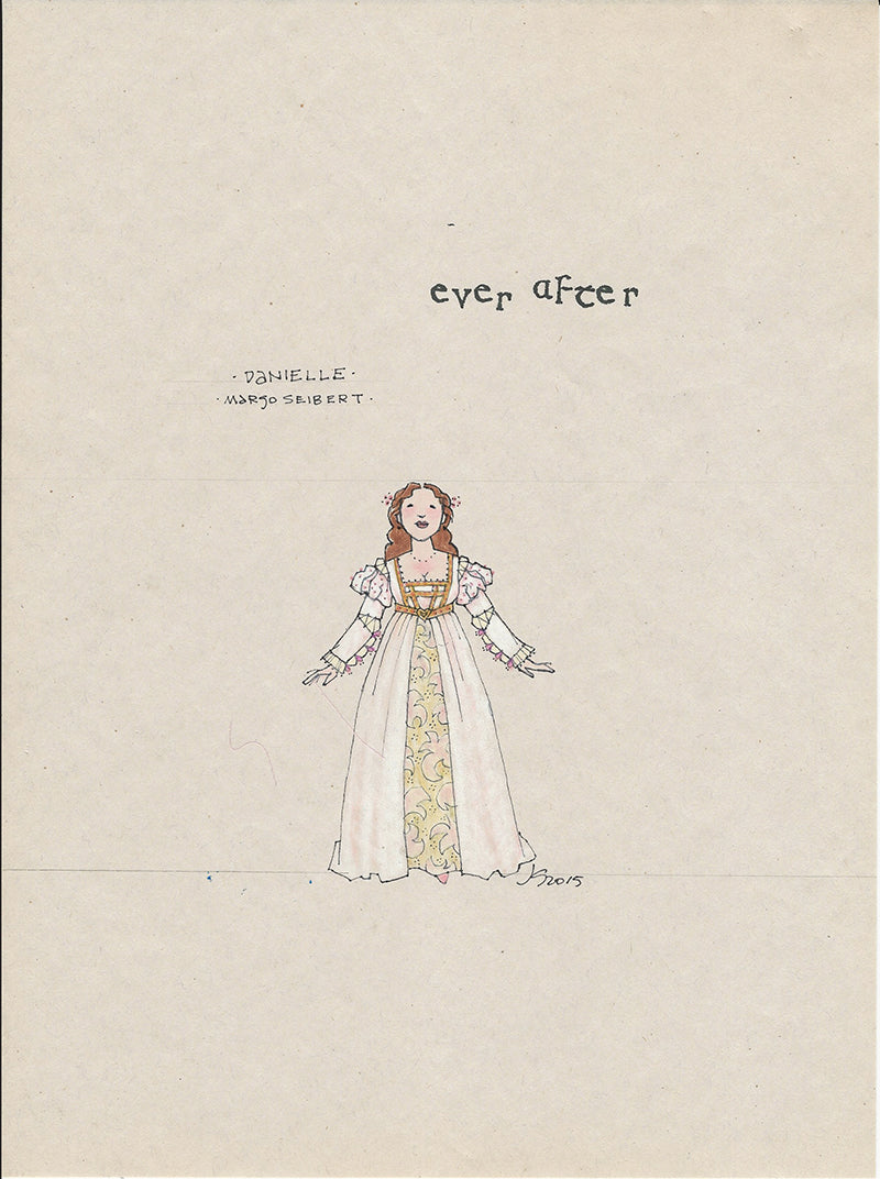 EVER AFTER - Margo Siebert as 'Danielle' Original Sketch by Jess Goldstein