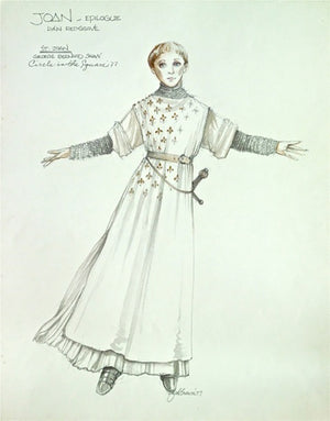 Lynn Redgrave As "St. Joan" Costume Sketch By Zack Brown