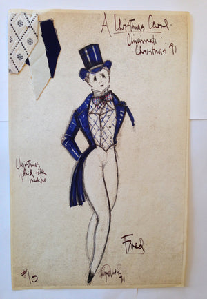 "A Christmas Carol" Fred Costume Sketch, David Murin