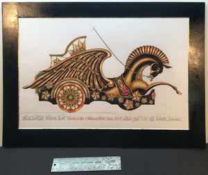 Ringling Bros. 'Pegasus 'Float Color  Sketch By Eduardo Sicangco