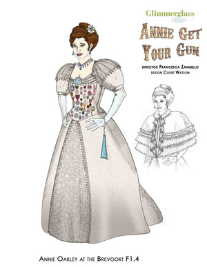 "Annie Get Your Gun" Annie Oakley Ball Costume By Court Watson