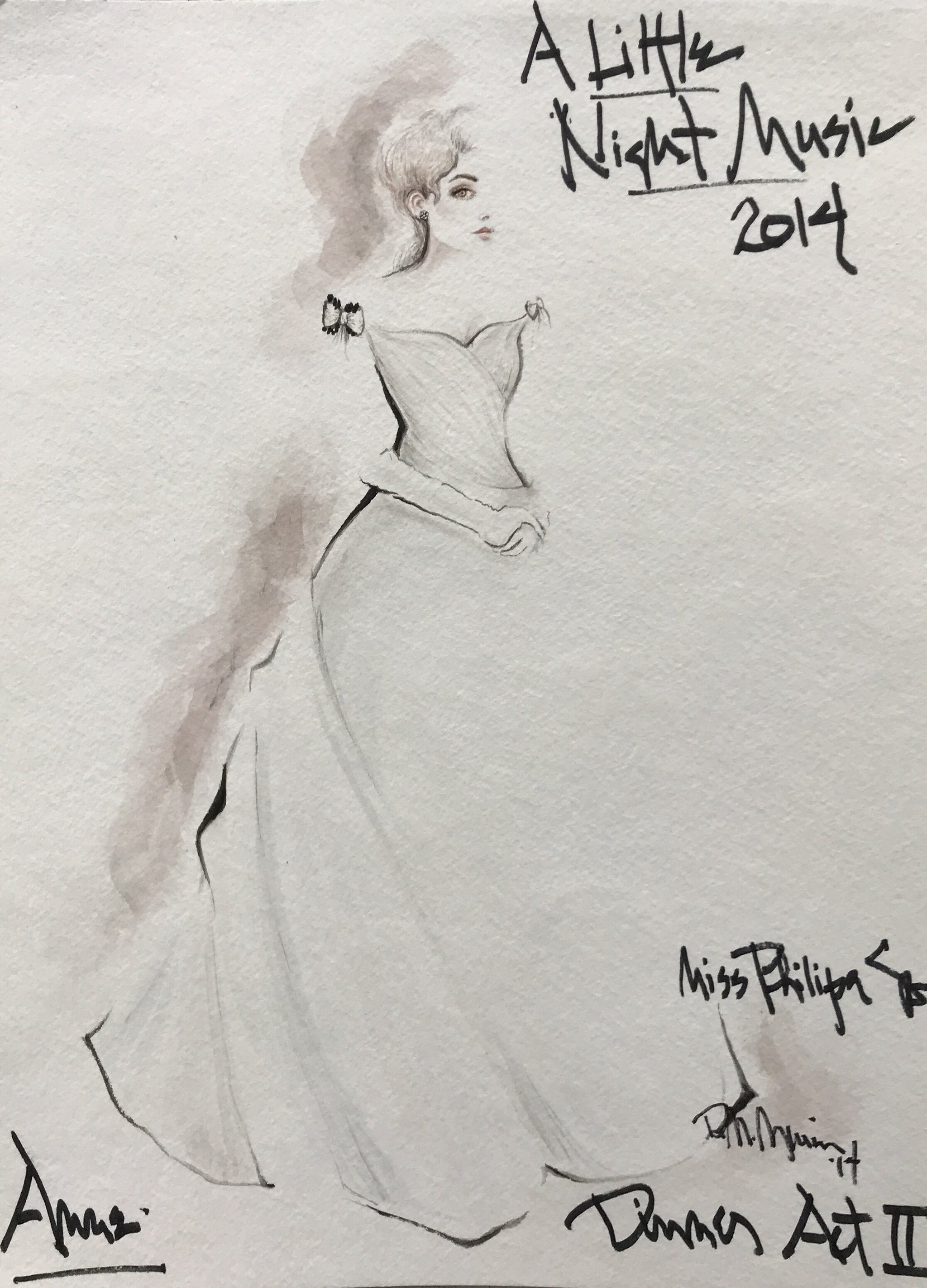 Phillipa Soo as Anne Egerman, A LITTLE NIGHT MUSIC, Costume by David Murin