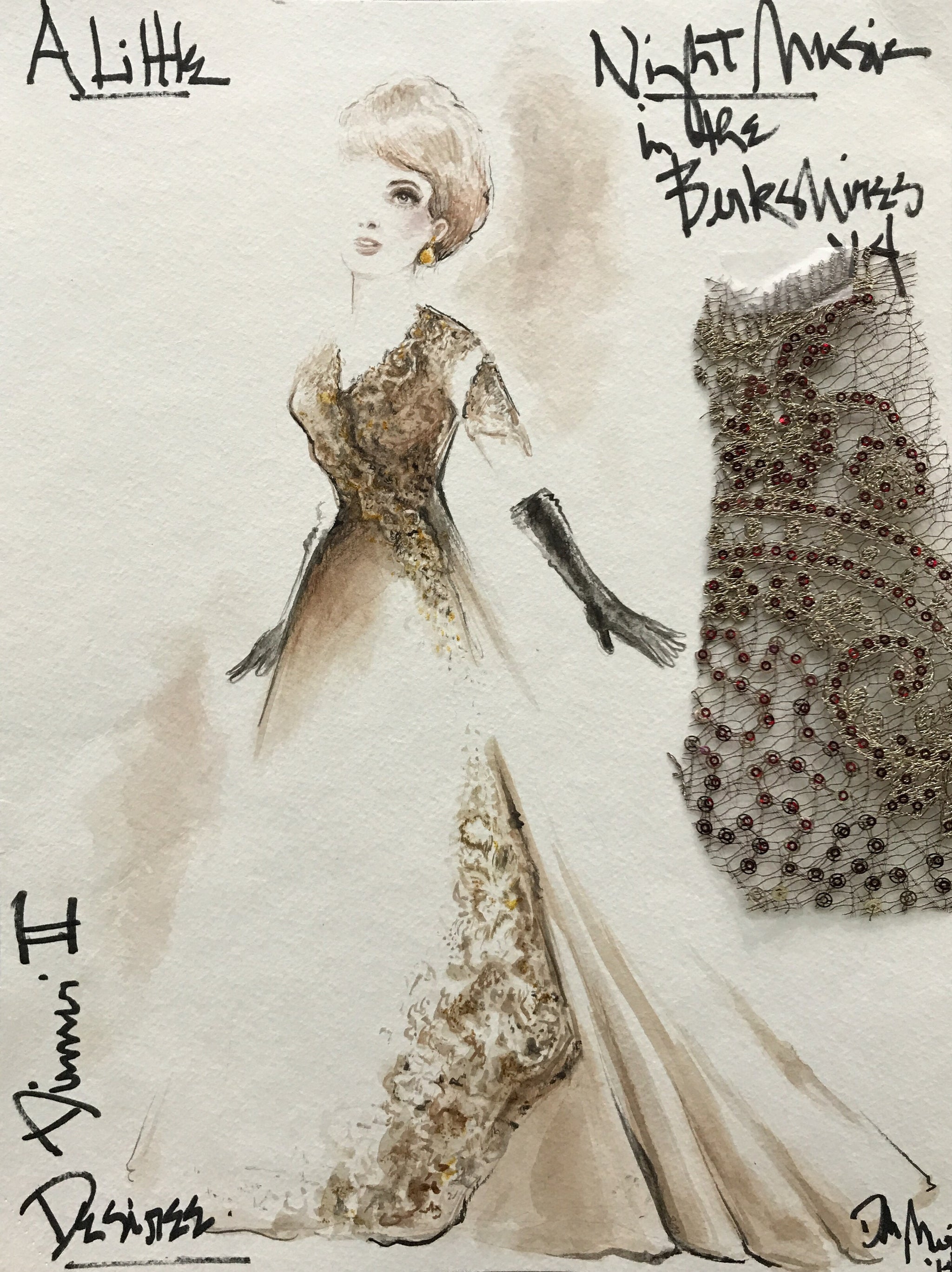 A LITTLE NIGHT MUSIC - Maureen O'Flynn as 'Desiree at Dinner' Costume by David Murin