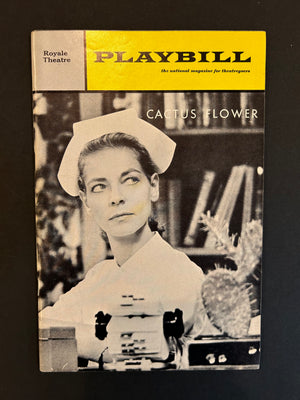 "Cactus Flower" Broadway Playbill starring Lauren Bacall & Barry Nelson (1966)