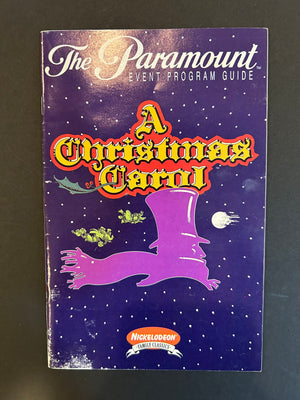 "A Christmas Carol" A New Musical Playbill