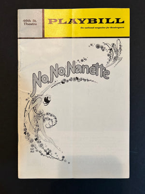 "No, No, Nanette" 1971 Broadway Revival Playbill