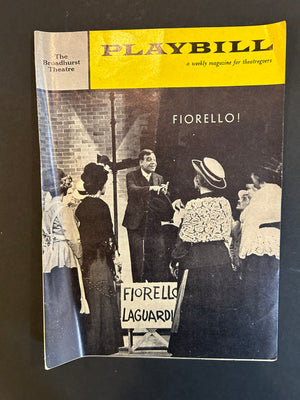 "Fiorello!" 1959 Broadway Playbill