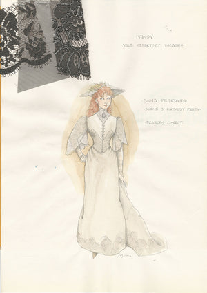 IVANOV - Frances Conroy as Anna Petrovna  Costume Sketch by Jess Goldstein