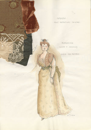 IVANOV -  Babkina Costume Sketch by Jess Goldstein