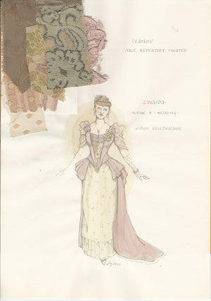 IVANOV - Zinaida (Wedding) Costume Sketch by Jess Goldstein