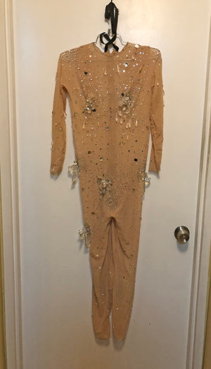 TABOO Original Broadway Nude Bejeweled Body Suit Worn by SARA URIARTY BERRY as NICOLA
